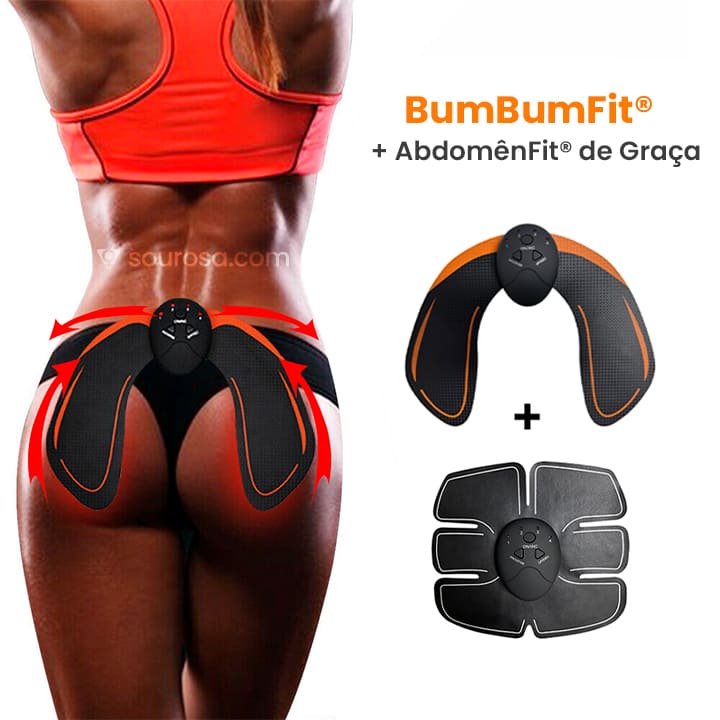 BumBumFit® - Tonificador Muscular Estimula a Definição dos Glúteos (+ AbdômenFit® de Graça)