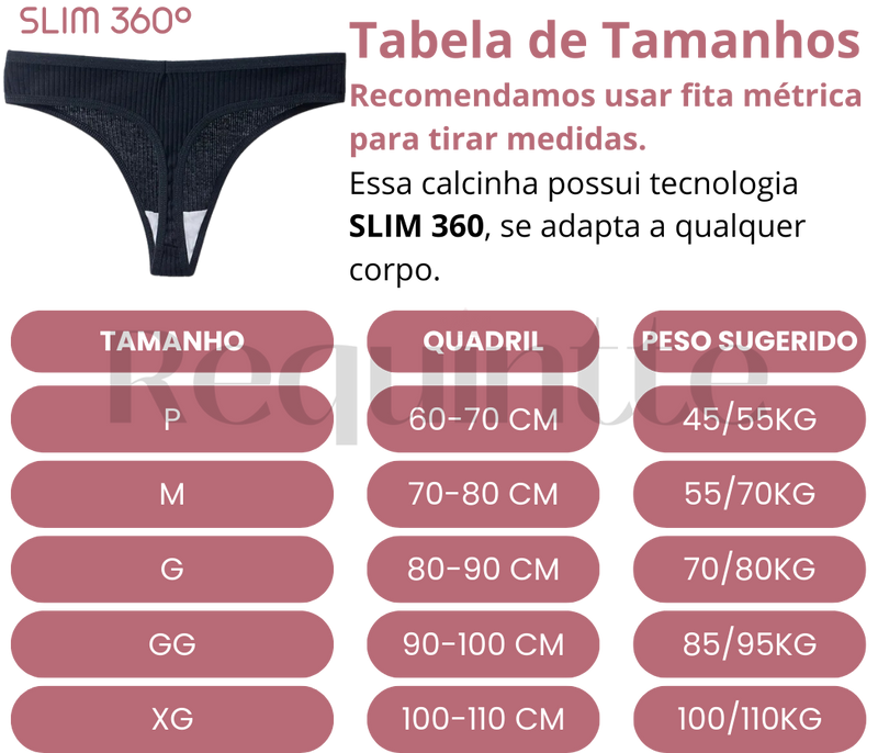 Kit Calcinhas Intimus em Algodão 3 Unidades Cores Sortidas