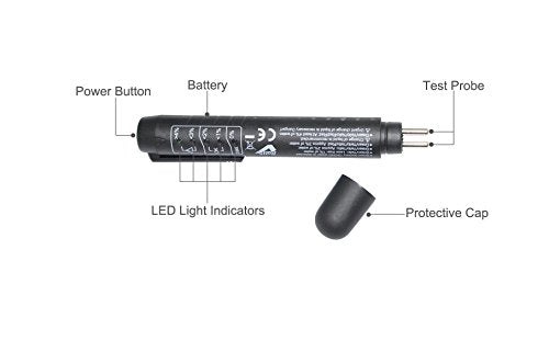 Penna del tester del liquido dei freni con 5 indicatori LED