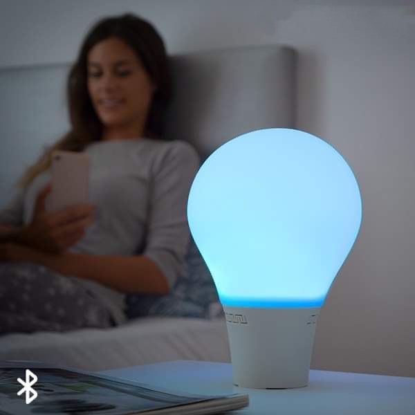 Lampada touch LED in silicone con altoparlante