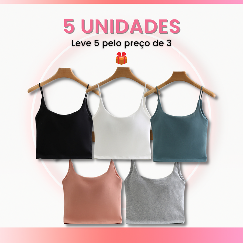 Kit Fines® Cropped Tecnológico Compre 3 leve 5